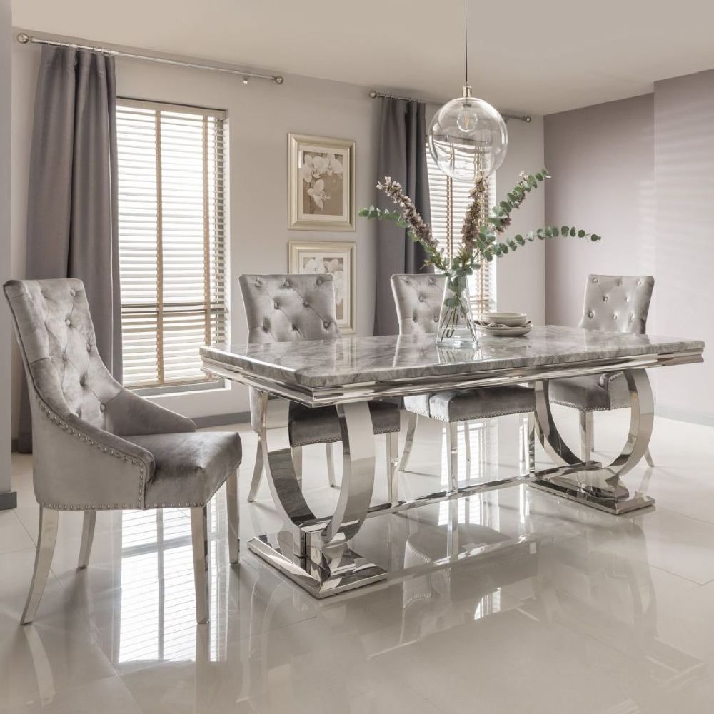 Ariana Chrome Dining Table Range