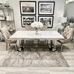Ariana Chrome Dining Table Range