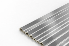 Wave Style PVC Wall Panels – Titanium Silver