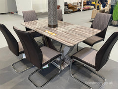 Atlantis Marble Effect Table with Atlantis Chairs