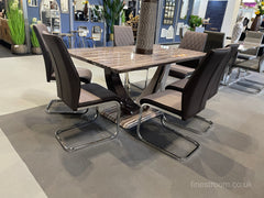 Atlantis Marble Effect Table with Atlantis Chairs