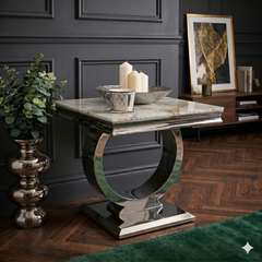 Ariana Chrome Side Tables Range