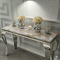 Louis Chrome Console Table Range