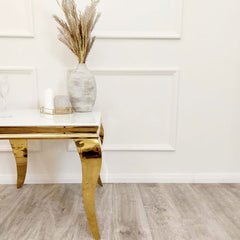 Louis Gold Lamp Table - Finestroom