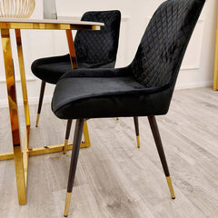 Luna Black Chair - Finestroom