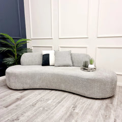 Miami Silver Grey 3 Seater Sofa