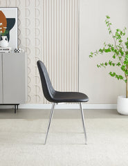 2 x Mexico PU Dining Chairs- White, Grey, Black