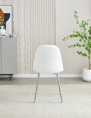 2 x Mexico PU Dining Chairs- White, Grey, Black