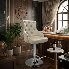 Majestic Bar Stools- Crushed Velvet, Silver, HQ Silver, Navy, Dark Grey, Mink, Black