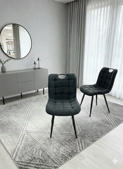 Arizona Black Gold Extendable Dining Table With Monza/Palermo PU Black Dining Chairs