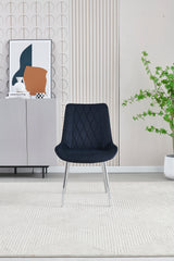 Mortiz Velvet Dining Chair- Black