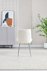 2 x Mortiz Velvet Dining Chairs- Grey, Cream, Blue, Black