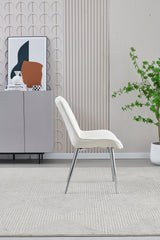 2 x Mortiz Velvet Dining Chairs- Grey, Cream, Blue, Black