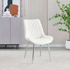 2 x Mortiz Velvet Dining Chairs- Grey, Cream, Blue, Black
