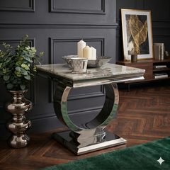 Ariana Chrome Side Tables Range