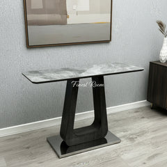 Zermatt Console Table (Grey Ceramic)