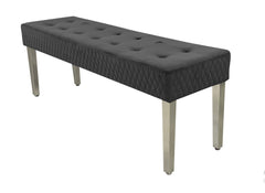 Black Gold Louis Dining Table With Black RK Majestic Chairs & Bench