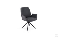 Fairmont 360 Swivel Grey Dining Chair