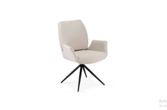 Fairmont 360 Swivel Beige Dining Chair