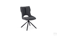 Roseland 360 Swivel Grey Dining Chair