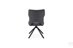 2 x Roseland 360 Swivel Dining Chairs- Beige/Grey