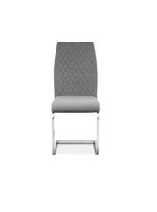Tokyo Plush Velvet Grey Dining Chair
