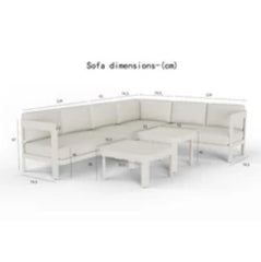 Sofia Outdoor Range – 8 Seater Corner Lounge Set