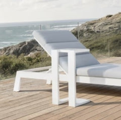 Dasia Outdoor Sun Lounger - White