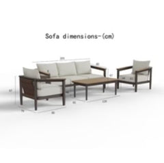 Hemera Outdoor Range - Wood - 5 Seater Lounge Set