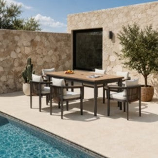 Hemera Outdoor Range - 6 Seater Dining Set