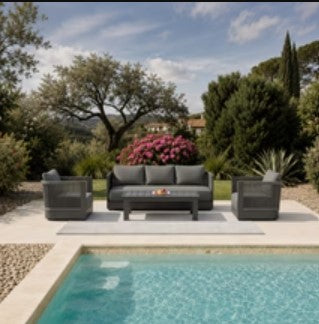 Ares Outdoor Lounge Set - Onyx - 5 Seater
