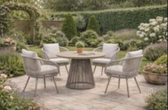 Cove Outdoor Dining Set - Natural - 4 Seater