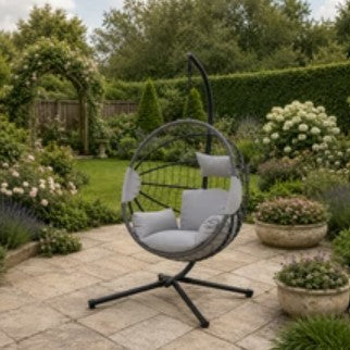 Hanging Egg Chair for Indoor and Outdoor - Light Grey