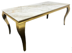 Louis Gold Dining Table Range