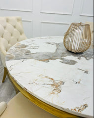 Louis Gold Dining Table Range