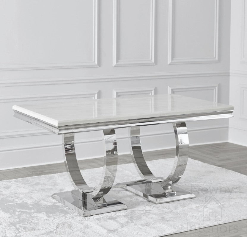 Ariana Chrome Dining Table Range