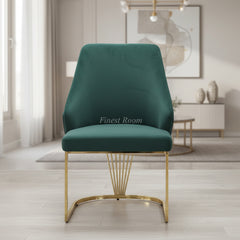 2 x Lasco Gold Chairs- Cream Gold, Black Gold, Green Gold