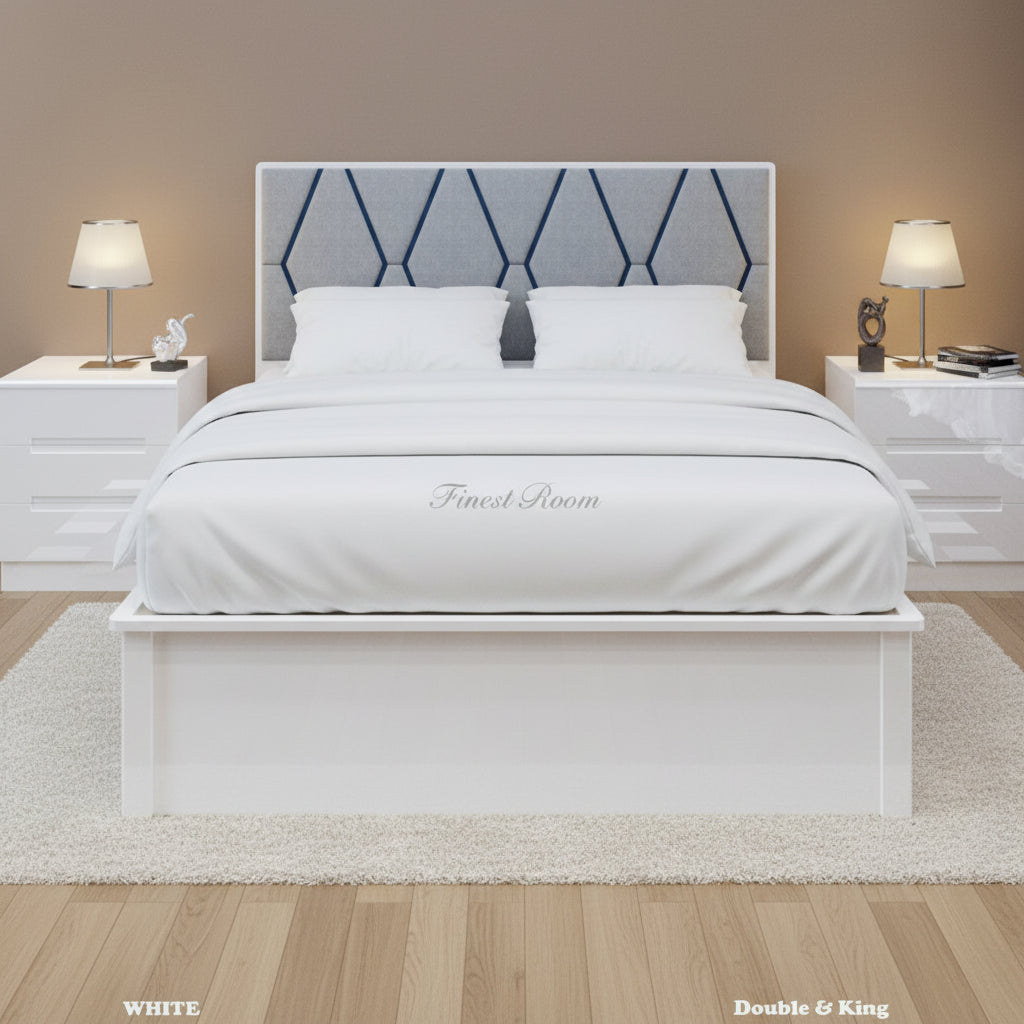 B02 High Gloss Storage Bed