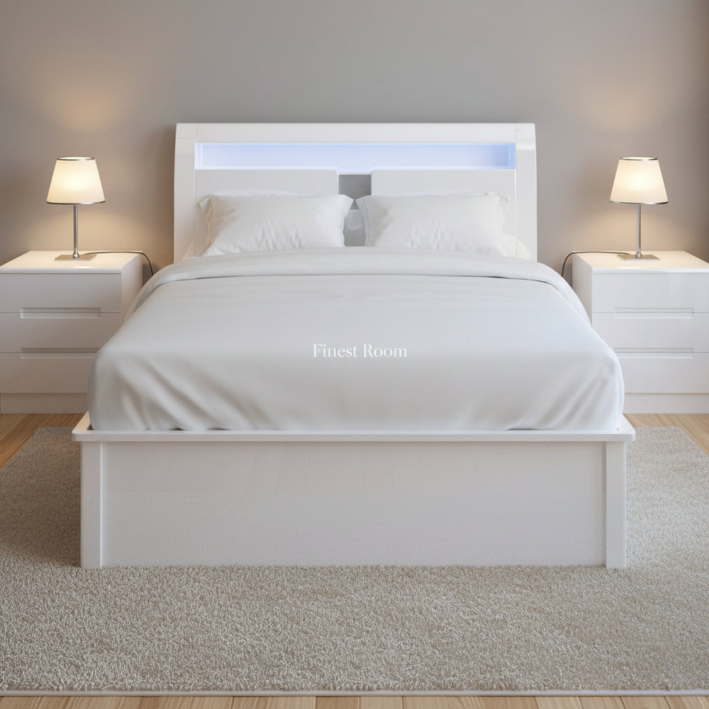 305 High Gloss Storage Bed