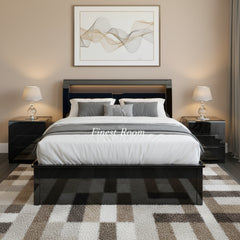 305 High Gloss Storage Bed