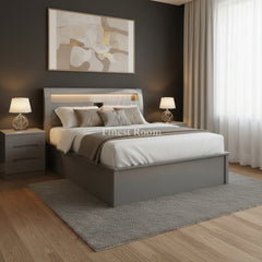 305 High Gloss Storage Bed