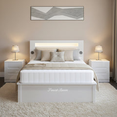 307 High Gloss Storage Bed
