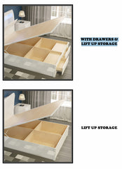 B04 High Gloss Storage Bed