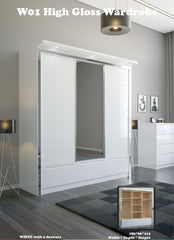 W01 High Gloss Wardrobe