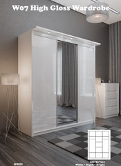 W07 High Gloss Wardrobe