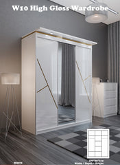 W10 High Gloss Wardrobe