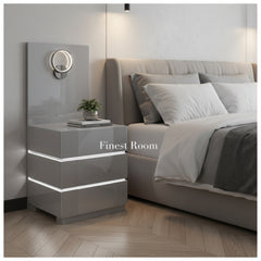 111-A Bedside Tables with LED Lamp