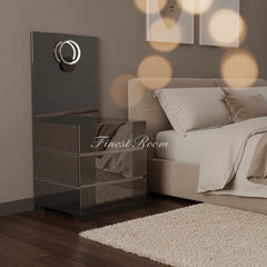 111-A Bedside Tables with LED Lamp