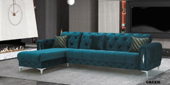 Lotto Relax Green Silver Sofa Set