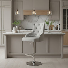Majestic Bar Stools- Crushed Velvet, Silver, HQ Silver, Navy, Dark Grey, Mink, Black